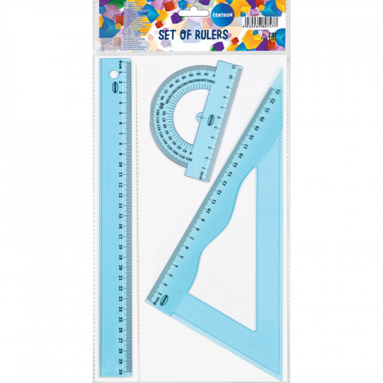 SET OF PLASTIC RULERS 30 CM SET OF PLASTIC RULERS 30 CM