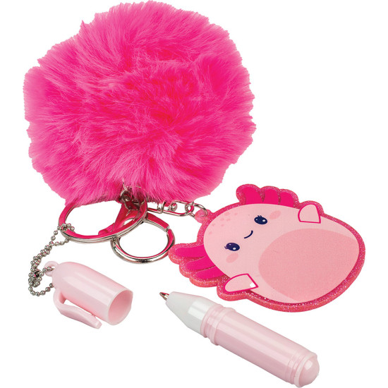 KEY CHAIN WITH PEN ”POM POM”