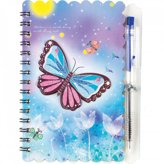 DOUBLE SPIRAL NOTE BOOK “BUTTERFLY”