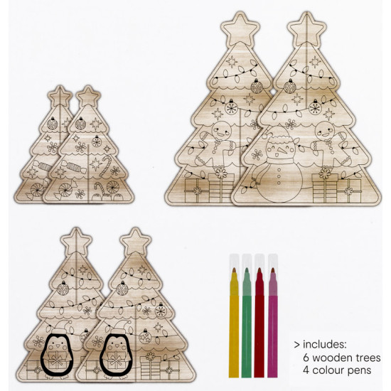 COLOUR YOUR OWN TREES KIT